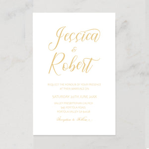 Modern Simple Minimalist Wedding Invitations CIA028